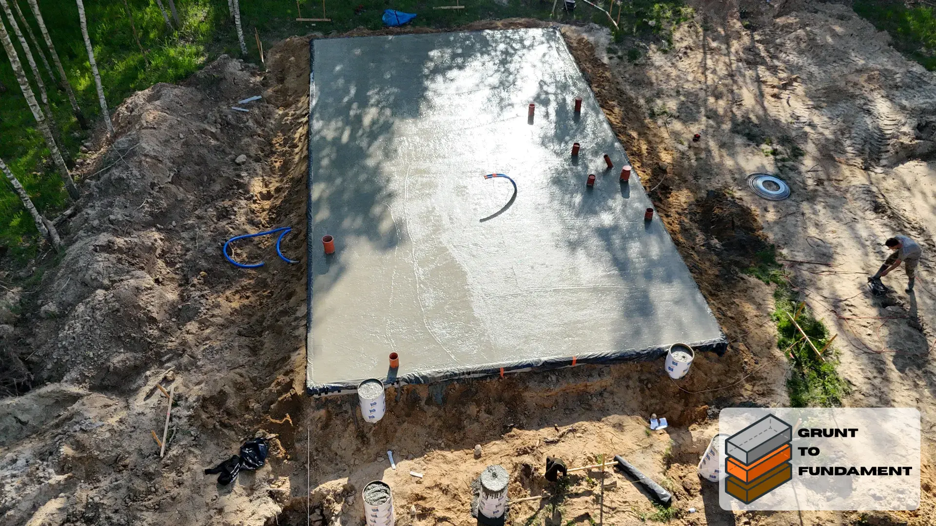 Płyta fundamentowa - Henryków Lubelski 85m² — zdjęcie 4