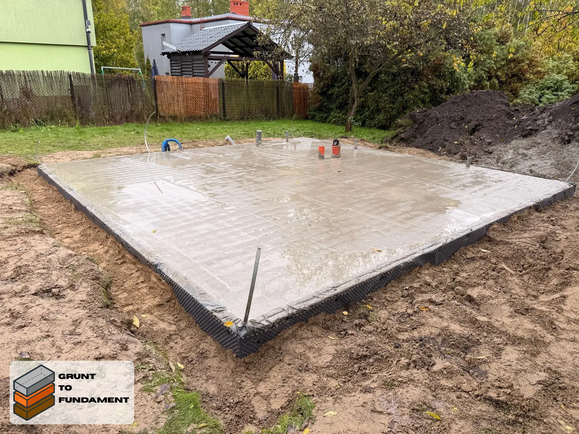 Ciepła płyta fundamentowa - Katowice 38m²